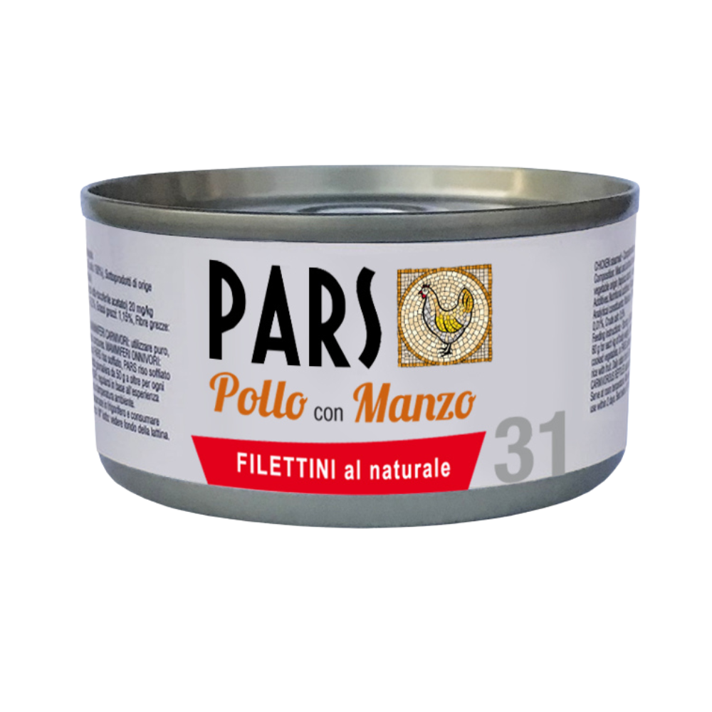 i Filettini al naturale Pollo con Manzo g 85