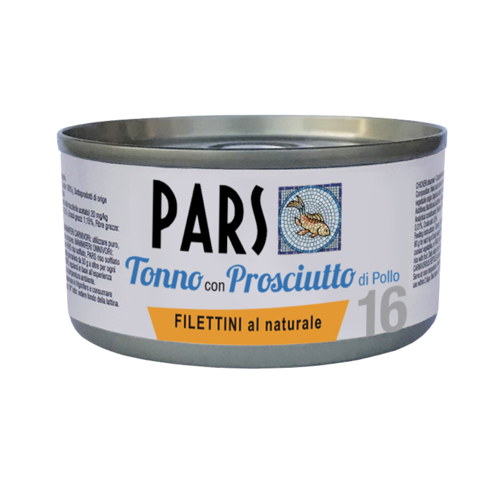 i Filettini al naturale Tonno con Prosciutto di Pollo g 85